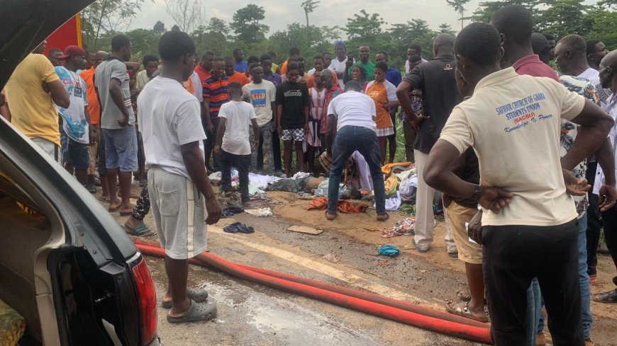 Tragic Accident Claims 15 Lives on Kumasi-Accra Highway
