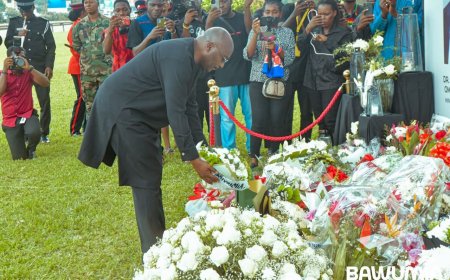 Dr. Mahamudu Bawumia Pays Tribute to Helicopter Crash Victims