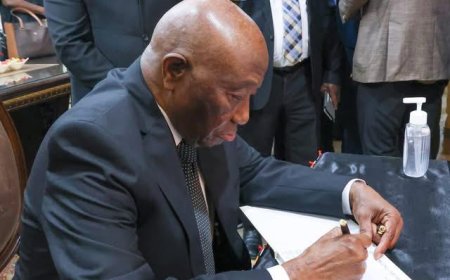 President Boakai Leads Liberia's Tribute to Fallen Ghanaian Officials in Helicopter Crash