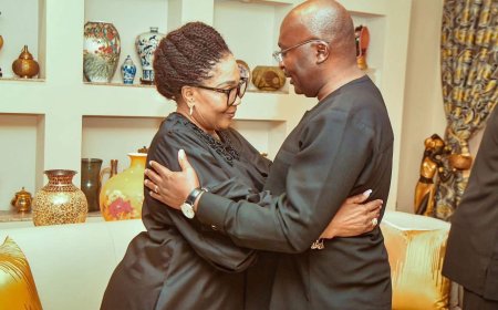 A Heartfelt Condolence Visit: Dr. Bawumia Comforts First Lady Lordina Mahama