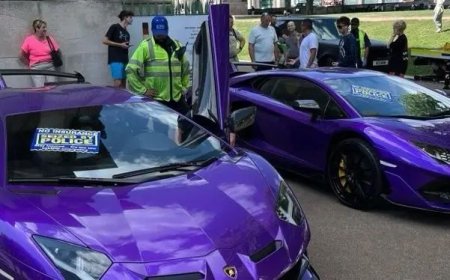 Luxury Supercars Seized in Crackdown: Twin Lamborghinis Impounded