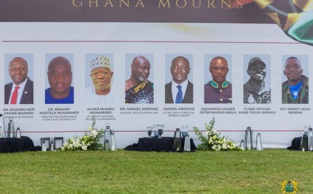 Helicopter Crash Victims: Ghana Pays Last Respects to Courageous Souls