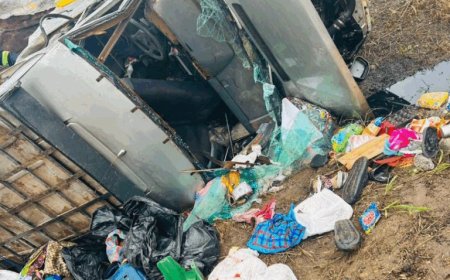 Horrific Fatal Collision Claims Seven Lives on Nkawkaw-Accra Highway   