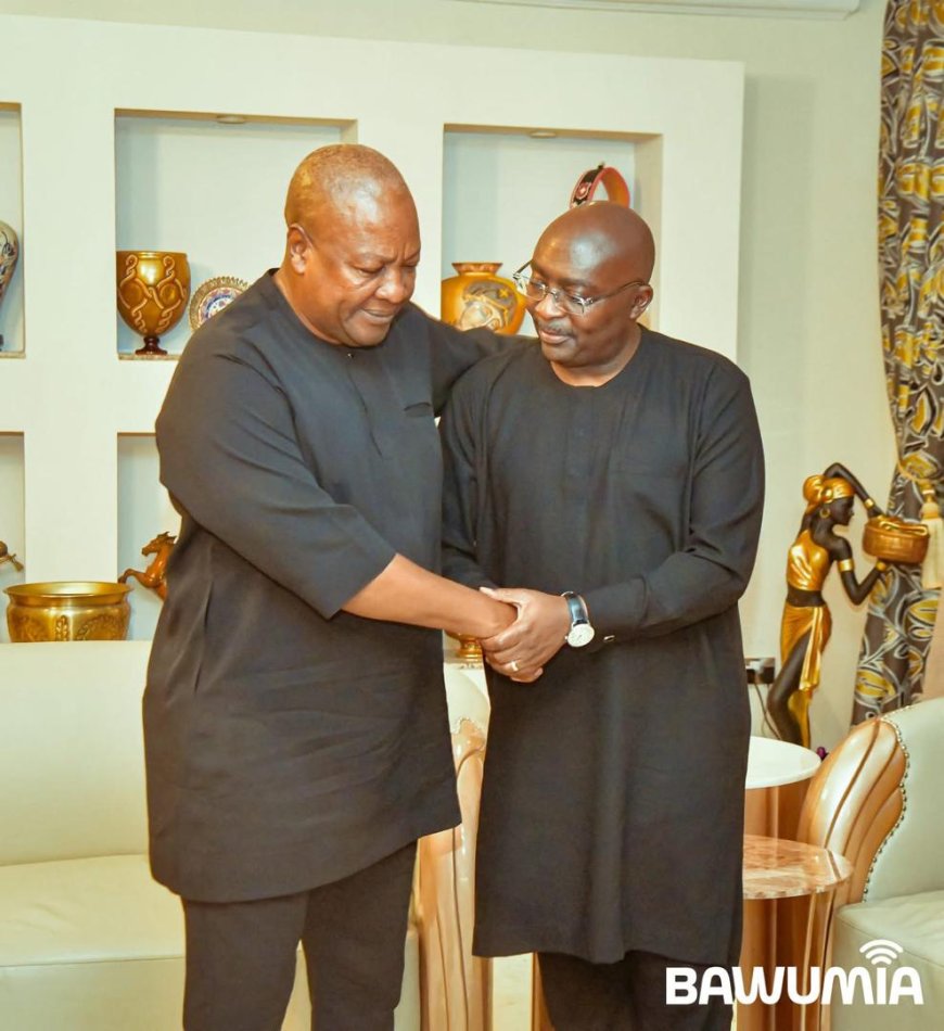 Bawumia Visits President Mahama After Helicopter Crash Tragedy