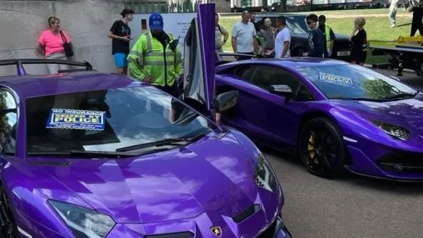 Luxury Supercars Seized in Crackdown: Twin Lamborghinis Impounded