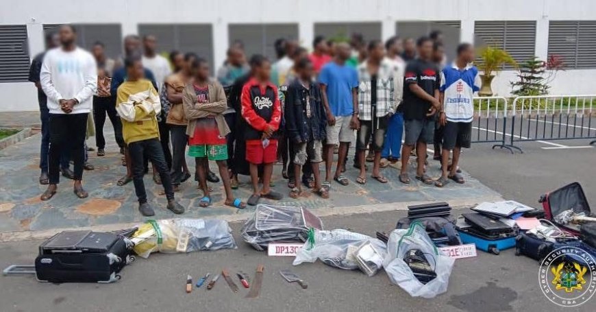 Major Cybercrime Bust: 39 Suspects Apprehended in Tema Operation   