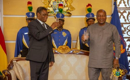 President Mahama Receives Credentials from 10 New Envoys, Pledges Stronger Ties