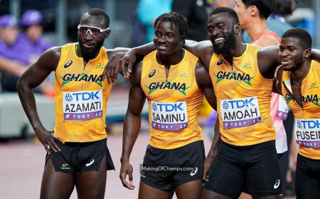 Ghana's 4x100m Relay Team Qualifies for World Athletics Championship Final