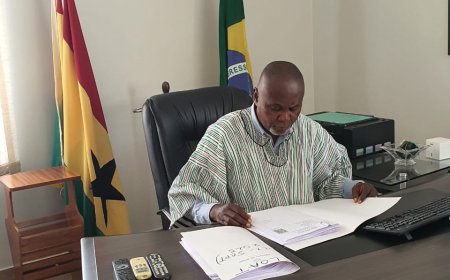 Namoale Takes Office, Aims to Strengthen Ghana-Brazil Bonds