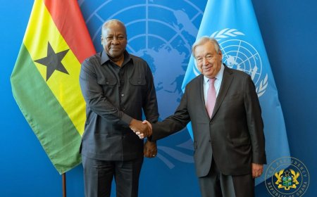 UNGA80 Spotlight: President Mahama Meets with UN Secretary-General
