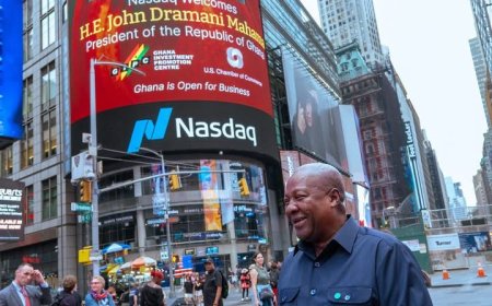 Photo Story - President Mahama at NASDAQ