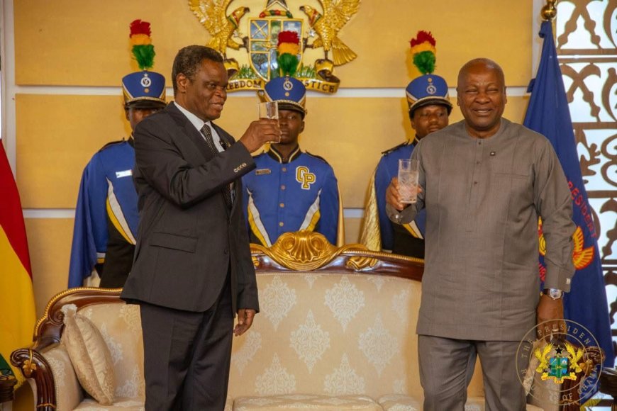 President Mahama Receives Credentials from 10 New Envoys, Pledges Stronger Ties