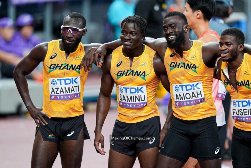 Ghana's 4x100m Relay Team Finishes Fourth in World Championships      
