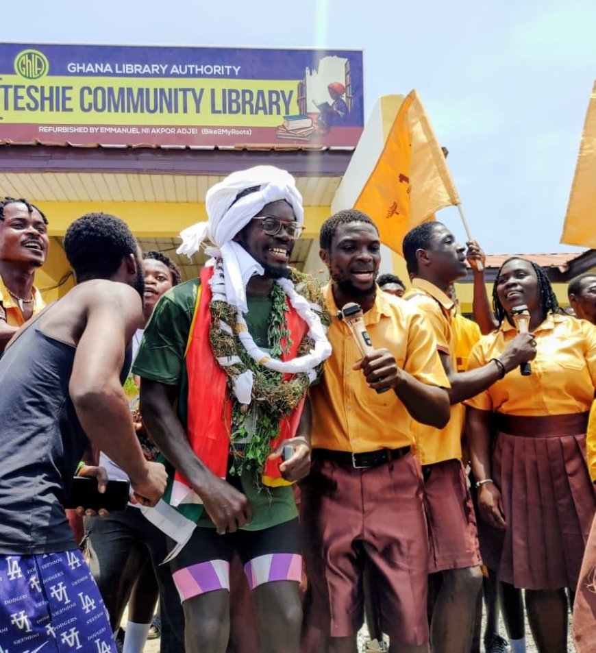 Emmanuel Adjei Makes History: First African to Cycle Solo from Germany to Ghana
