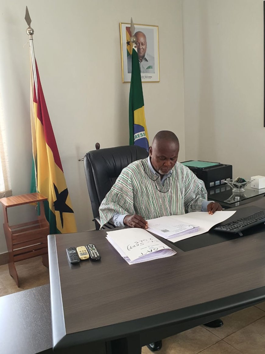 Namoale Takes Office, Aims to Strengthen Ghana-Brazil Bonds