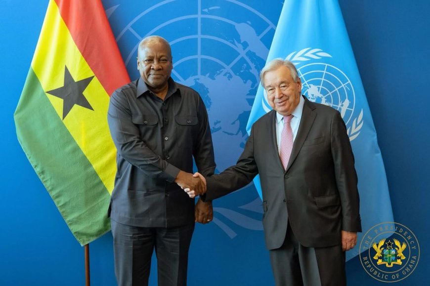 UNGA80 Spotlight: President Mahama Meets with UN Secretary-General