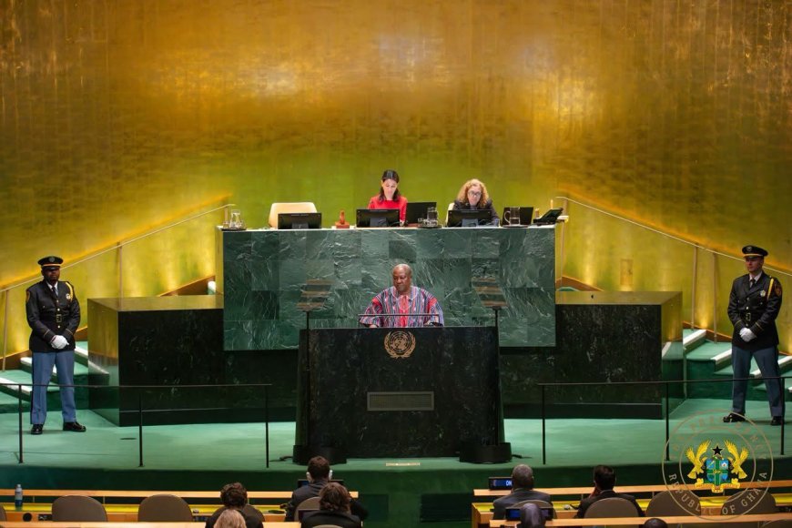 Here is President Mahama's Full Address to the 80th UN General Assembly: