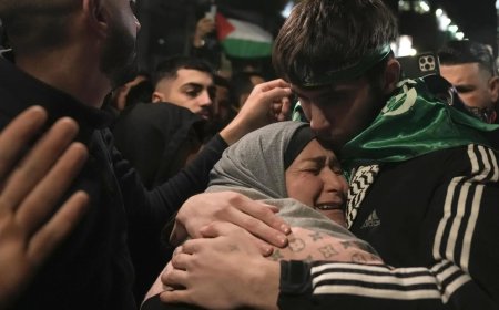 Palestinians Welcome Home Freed Prisoners in Emotional Reunions   