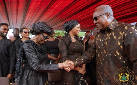 "May She Rest in Peace": Mahama Leads Moment of Silence for Nana Konadu